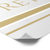 Aangepaste foto-poster voor aftredingsbonnen poster (Hoek)