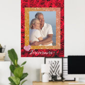 Aangepaste foto poster voor altijd meer paar (Thuiskantoor)