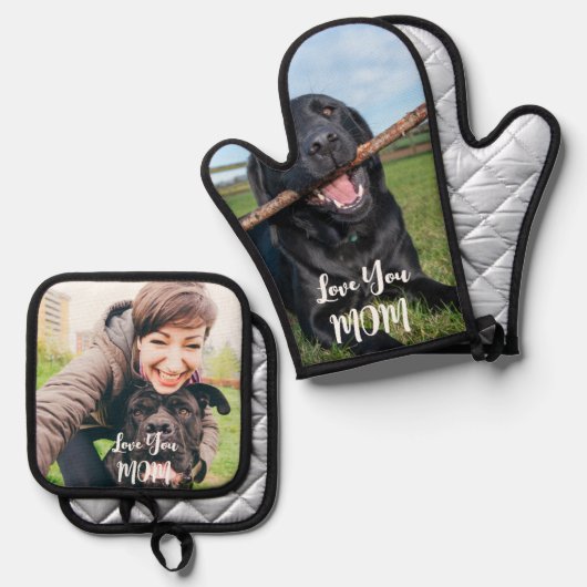 Aangepaste foto pot houders set (Voorkant / Achterkant)