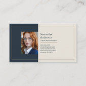 Aangepaste foto - Premium makelaar Visitekaartje (Voorkant)