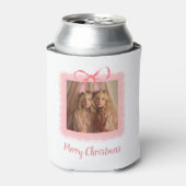 Aangepaste foto Prettig kerstfeest blikje koeler (Blikje Voorkant)