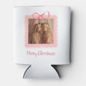 Aangepaste foto Prettig kerstfeest blikje koeler (Voorkant)