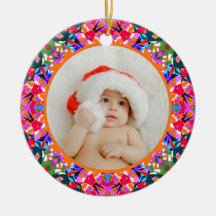Aangepaste foto Prettig kerstfeest modern Kleurrij