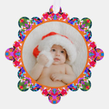 Aangepaste foto Prettig kerstfeest modern kleurrij