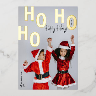 Aangepaste foto prettige feestdagen Kerstmis Ho Ho