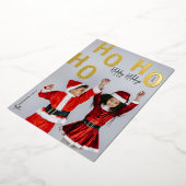 Aangepaste foto prettige feestdagen Kerstmis Ho Ho (Gedraaid)