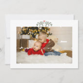 Aangepaste foto Prettige feestdagen Typografie Xma Feestdagenkaart (Voorkant)