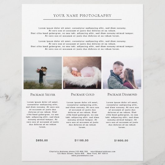 Aangepaste foto-prijslijsten  (Voorkant)