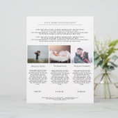 Aangepaste foto-prijslijsten  (Staand voorkant)