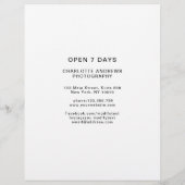 Aangepaste foto-prijslijsten  (Achterkant)