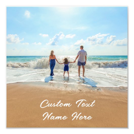 Aangepaste foto Print uw foto's en tekstnaam Foto Afdruk (Voorkant)