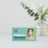 Aangepaste foto, professionele organisator visitekaartje (Staand voorkant)