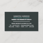 Aangepaste foto, professionele organisator visitekaartje (Achterkant)