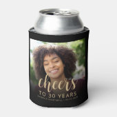 Aangepaste foto Proost 30e verjaardag Party Blikjeskoeler (Blikje Voorkant)