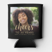 Aangepaste foto Proost 30e verjaardag Party Blikjeskoeler (Voorkant)