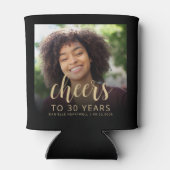 Aangepaste foto Proost 30e verjaardag Party Blikjeskoeler (Achterkant)
