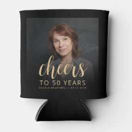 Aangepaste foto Proost 50ste verjaardagsfeest Blikjeskoeler