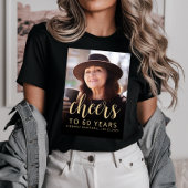 Aangepaste foto Proost 60e verjaardag Party Tri-Blend Shirt