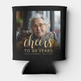 Aangepaste foto Proost 80ste verjaardagsfeest Blikjeskoeler