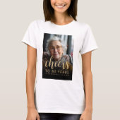 Aangepaste foto Proost 80ste verjaardagsfeest Tri-Blend Shirt (Voorkant)