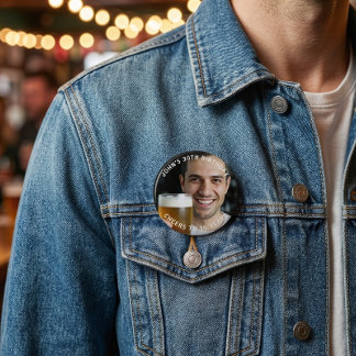 Aangepaste foto proost op 30 jaar verjaardagsbadge ronde button 4,0 cm