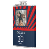 Aangepaste foto Proost op elke leeftijd - verjaard Heupfles (Links)