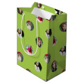 Aangepaste foto-puntafdrukken medium cadeauzakje (Achterkant Gekanteld)