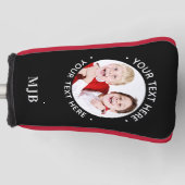 Aangepaste foto putter gepersonaliseerde golfer mo golfheadcover (Voorkant)