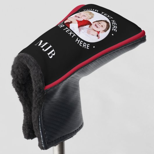 Aangepaste foto putter gepersonaliseerde golfer mo golfheadcover (3/4 voorkant)