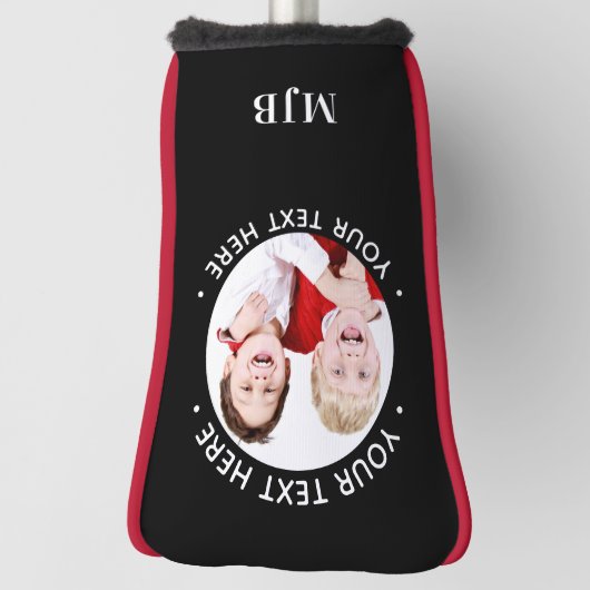 Aangepaste foto putter gepersonaliseerde golfer mo golfheadcover (Draai 90)