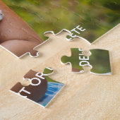 Aangepaste foto-puzzel met aangepaste tekst dog ki legpuzzel (Zijkant)