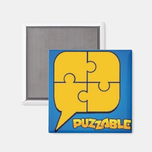 Aangepaste foto puzzels door Puzzable mobiele app Magneet (Voorkant / Achterkant)