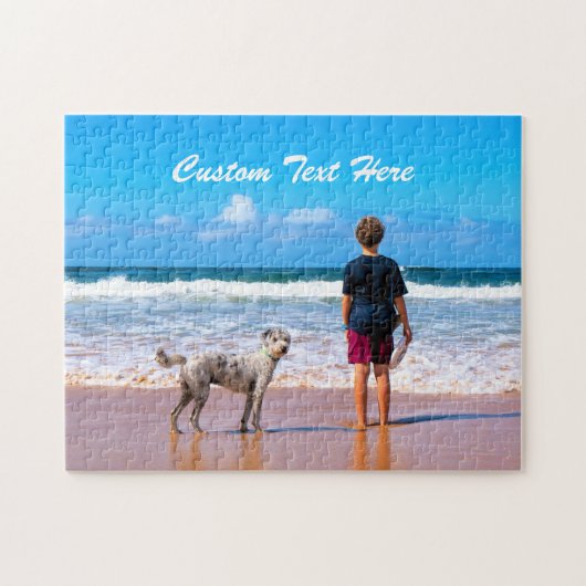 Aangepaste foto-Puzzle Gift met uw foto's en tekst Legpuzzel (Horizontaal)