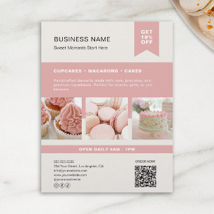 Aangepaste foto QR Banketbakkerij Flyer