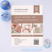 Aangepaste foto QR Banketbakkerij Flyer (Enkel)