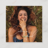 Aangepaste foto qr code college afstudeerfonds informatiekaartje (Voorkant)