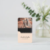 Aangepaste foto QR Code Film Roll Fotograaf Rendy Visitekaartje (Staand voorkant)