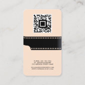 Aangepaste foto QR Code Film Roll Fotograaf Rendy Visitekaartje (Achterkant)