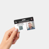 Aangepaste foto QR-code ID-identificatie voor werk Badge (Handheld)