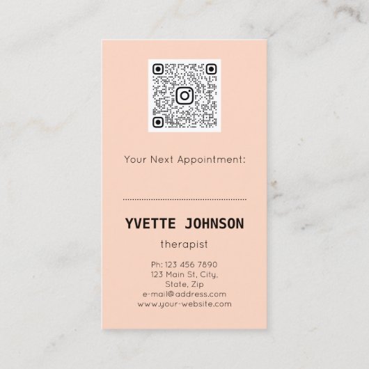 Aangepaste foto Qr Code Logo Professional Couche Visitekaartje (Achterkant)