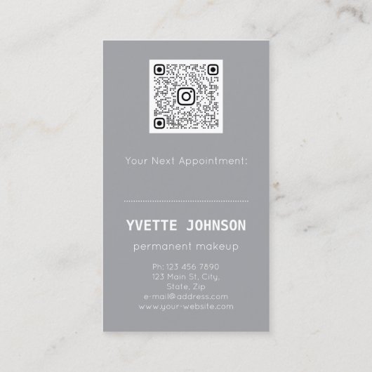 Aangepaste foto Qr Code Logo Professional Visitekaartje (Achterkant)