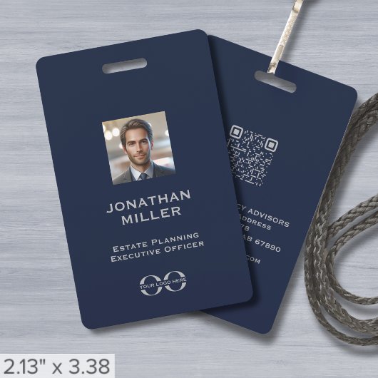 Aangepaste foto QR Code Medewerker ID Badge