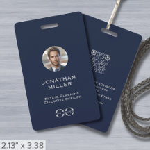 Aangepaste foto QR Code Medewerker ID Badge