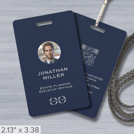 Aangepaste foto QR Code Medewerker ID Badge