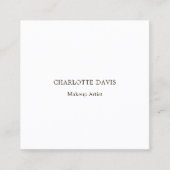 Aangepaste foto Qr code moderne merkkleur Vierkante Visitekaartje (Voorkant)