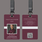 Aangepaste Foto & QR Code Professionele ID Badge