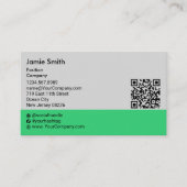 Aangepaste Foto QR-code Sociaal Landschap Visitekaartje (Voorkant)