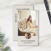 Aangepaste Foto QR Code Social Media Fotograaf Visitekaartje