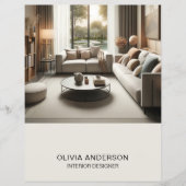 Aangepaste Foto QR Code Social Media Professional Flyer (Voorkant)