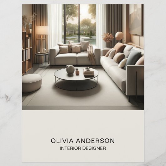 Aangepaste Foto QR Code Social Media Professional Flyer (Voorkant)